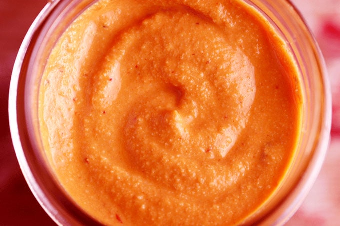 A close up of Chipotle sauce