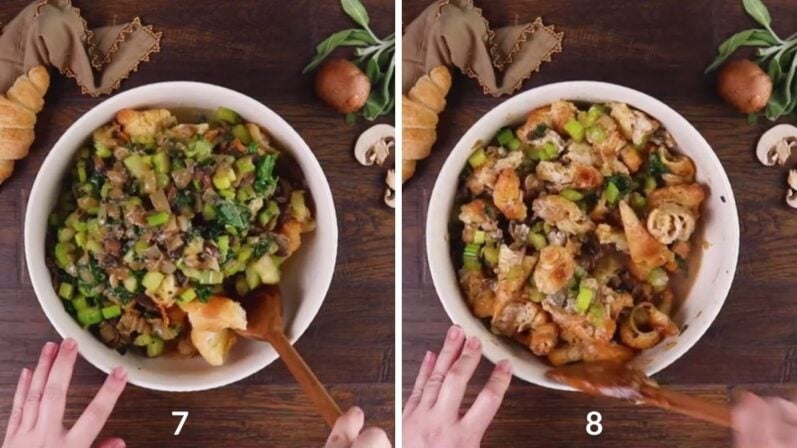 how to make stuffing steps 7 and 8 